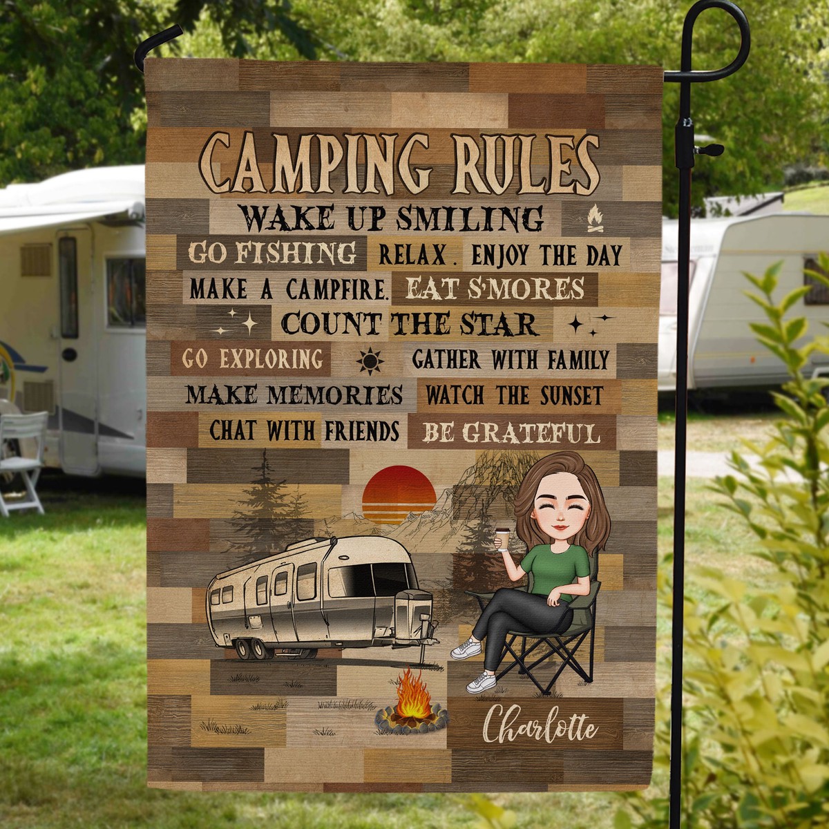 this-is-my-camping-rules-personalized-flag