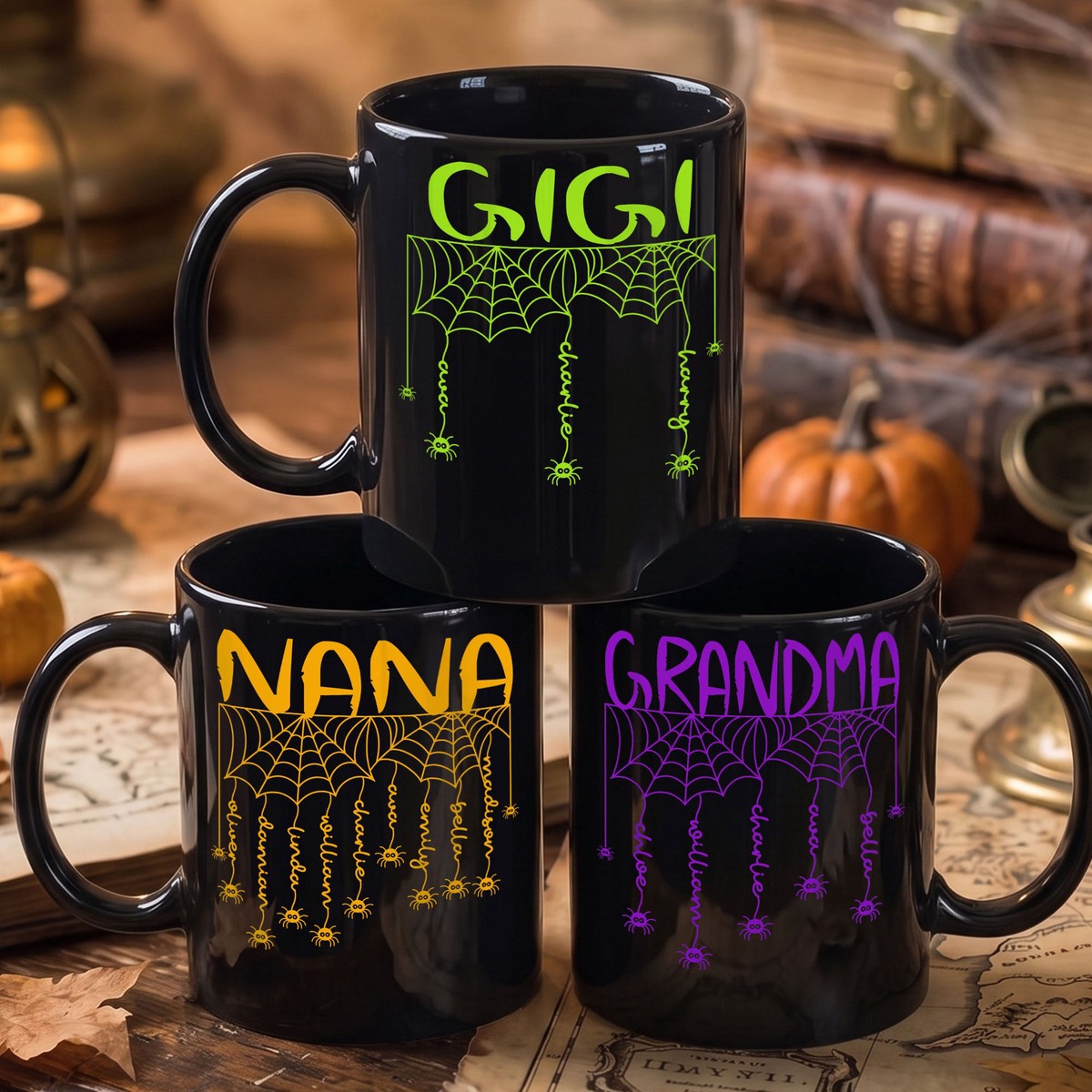 grandma-spooky-spiders-web-personalized-mug