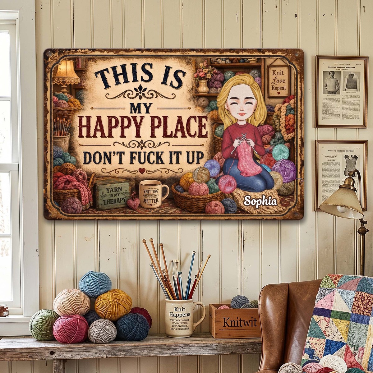 this-is-my-happy-place-funny-metal-sign-for-crochet-knitting-lovers-personalized-metal-sign