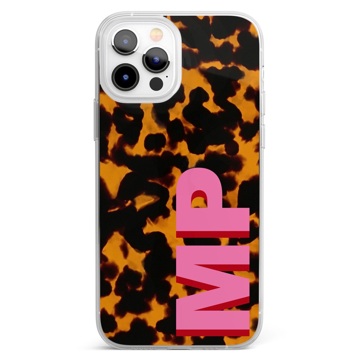 tortoise-pattern-monogram-shadow-initials-personalized-phone-case