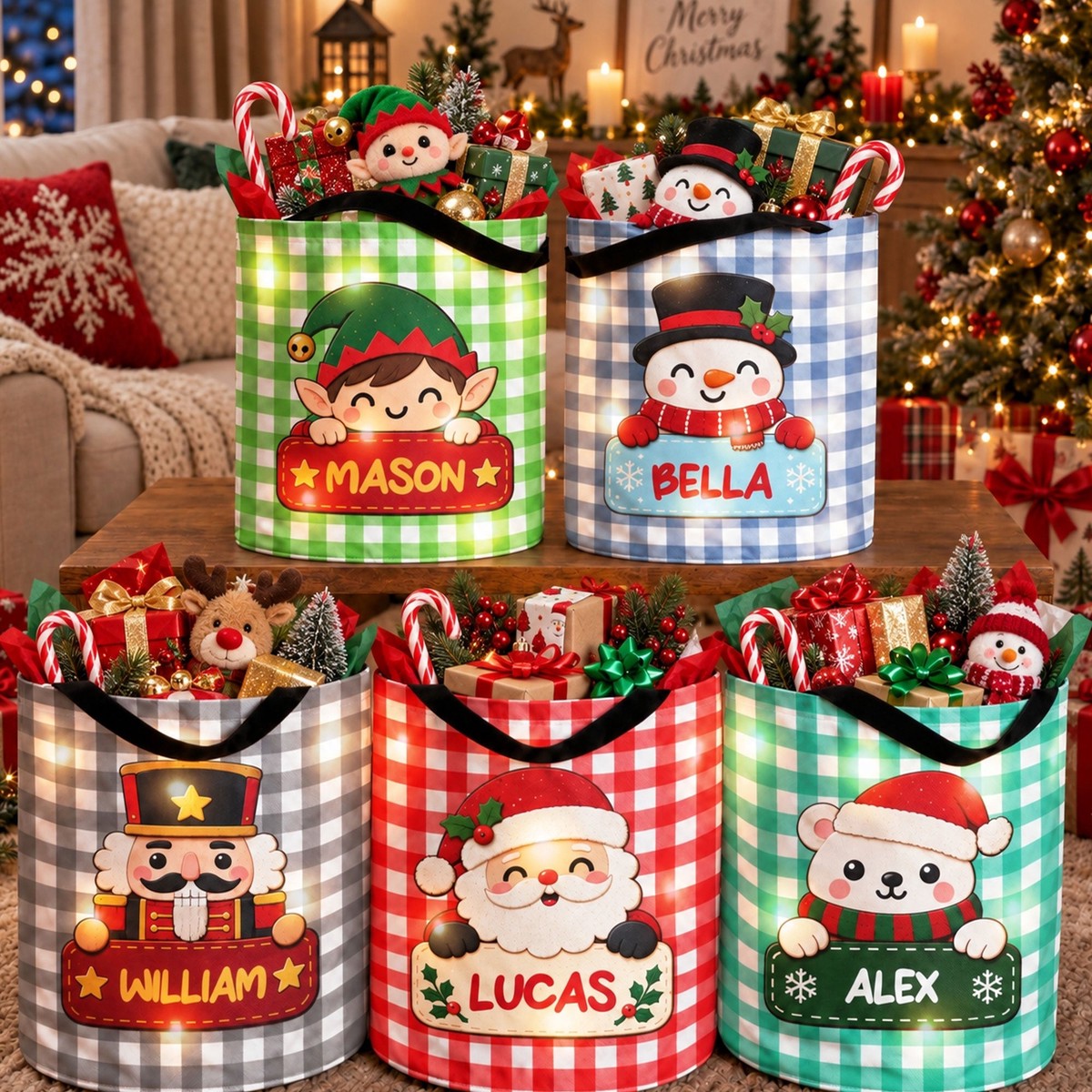 christmas-character-gingham-pattern-christmas-decoration-personalized-basket