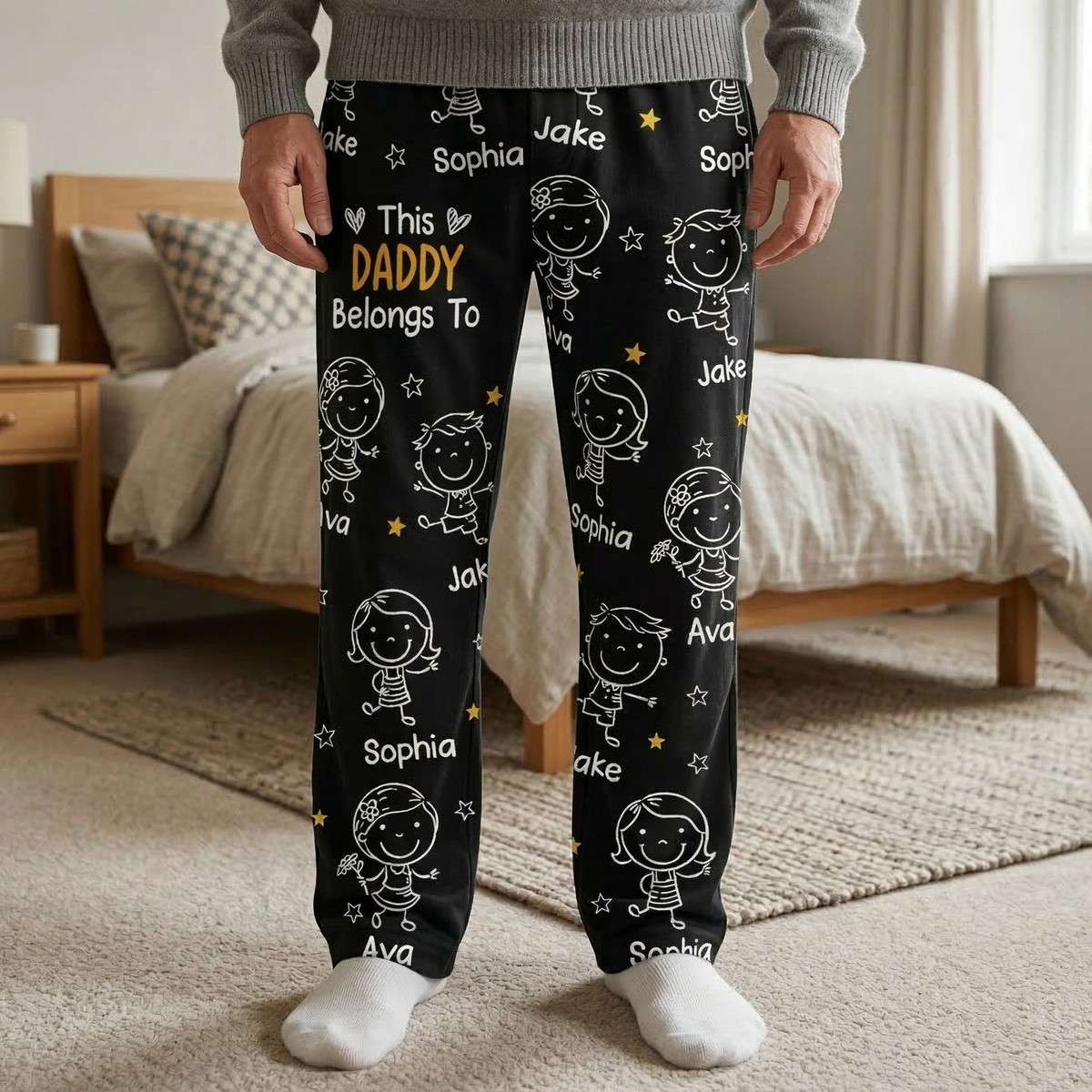 this-daddy-belongs-to-doodle-personalized-sweatpants-lounge-pants-with-pockets