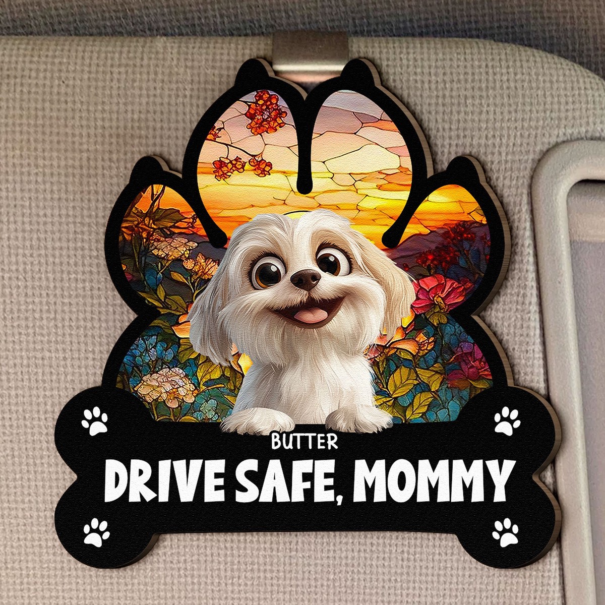 drive-safe-mommy-personalized-wooden-car-visor-clip