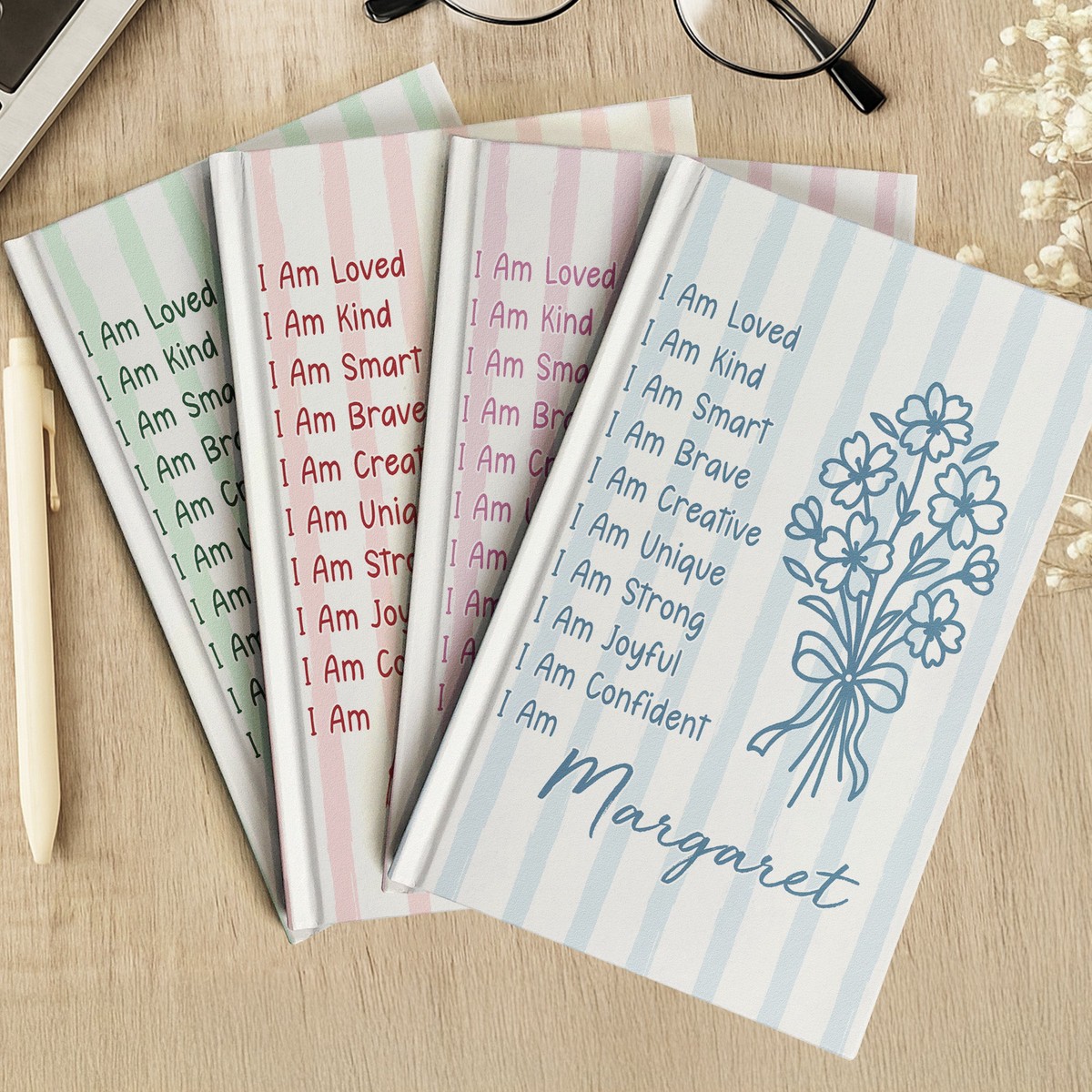 affirmation-birth-flower-whimsy-style-personalized-hardcover-journal