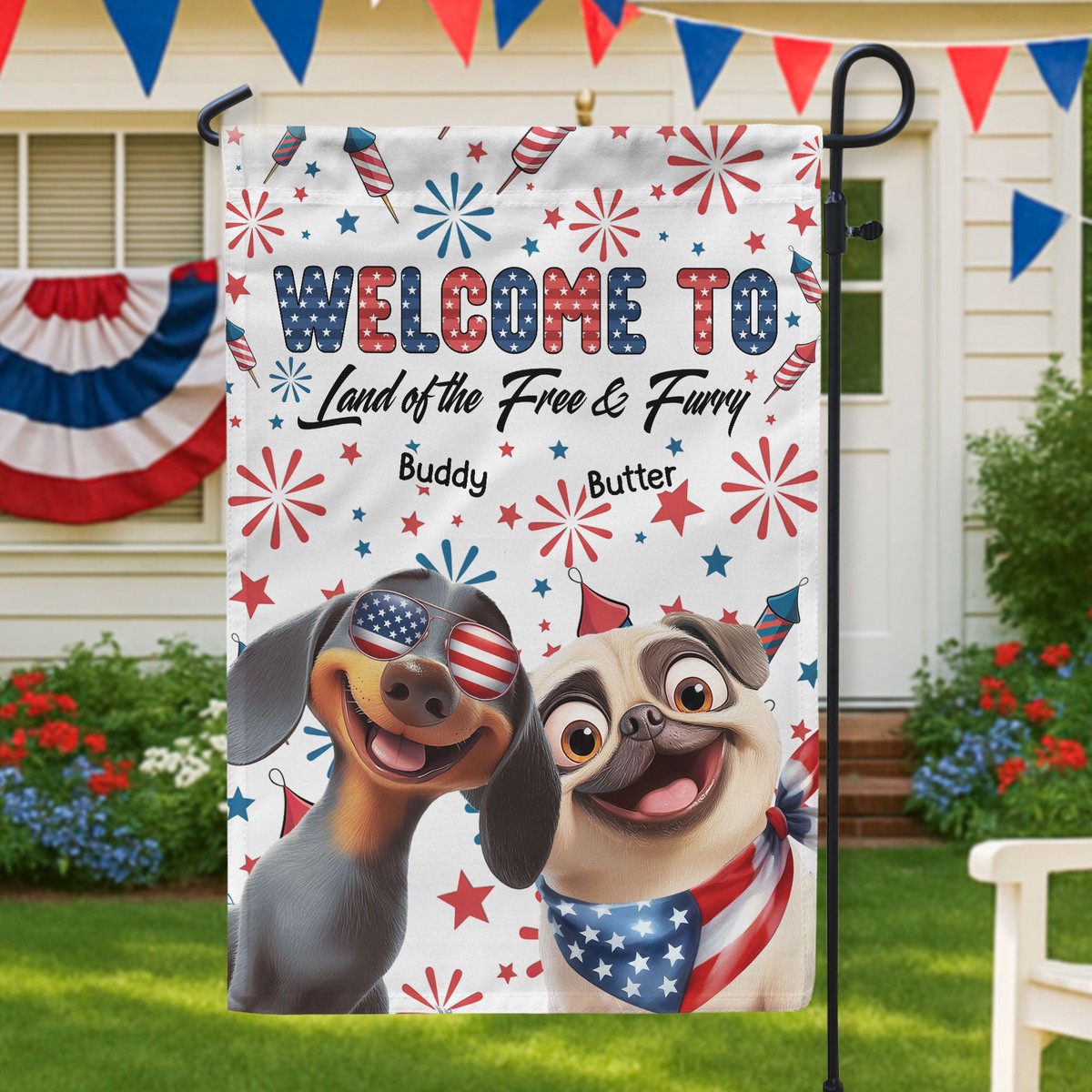 welcome-personalized-flag