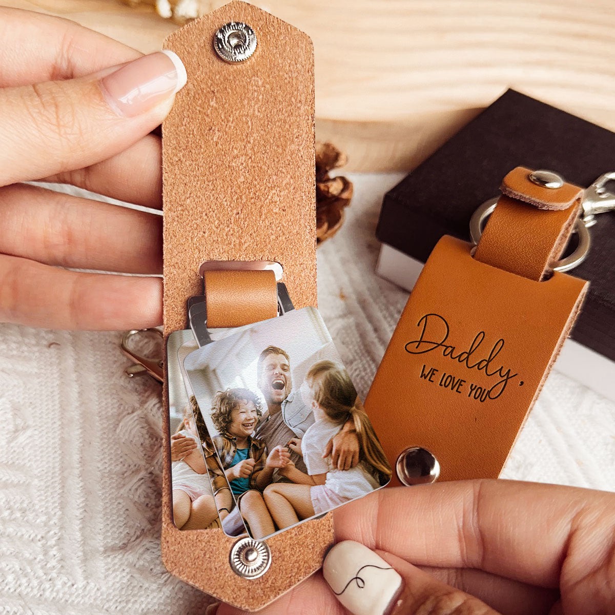 daddy-we-love-you-personalized-leather-photo-keychain