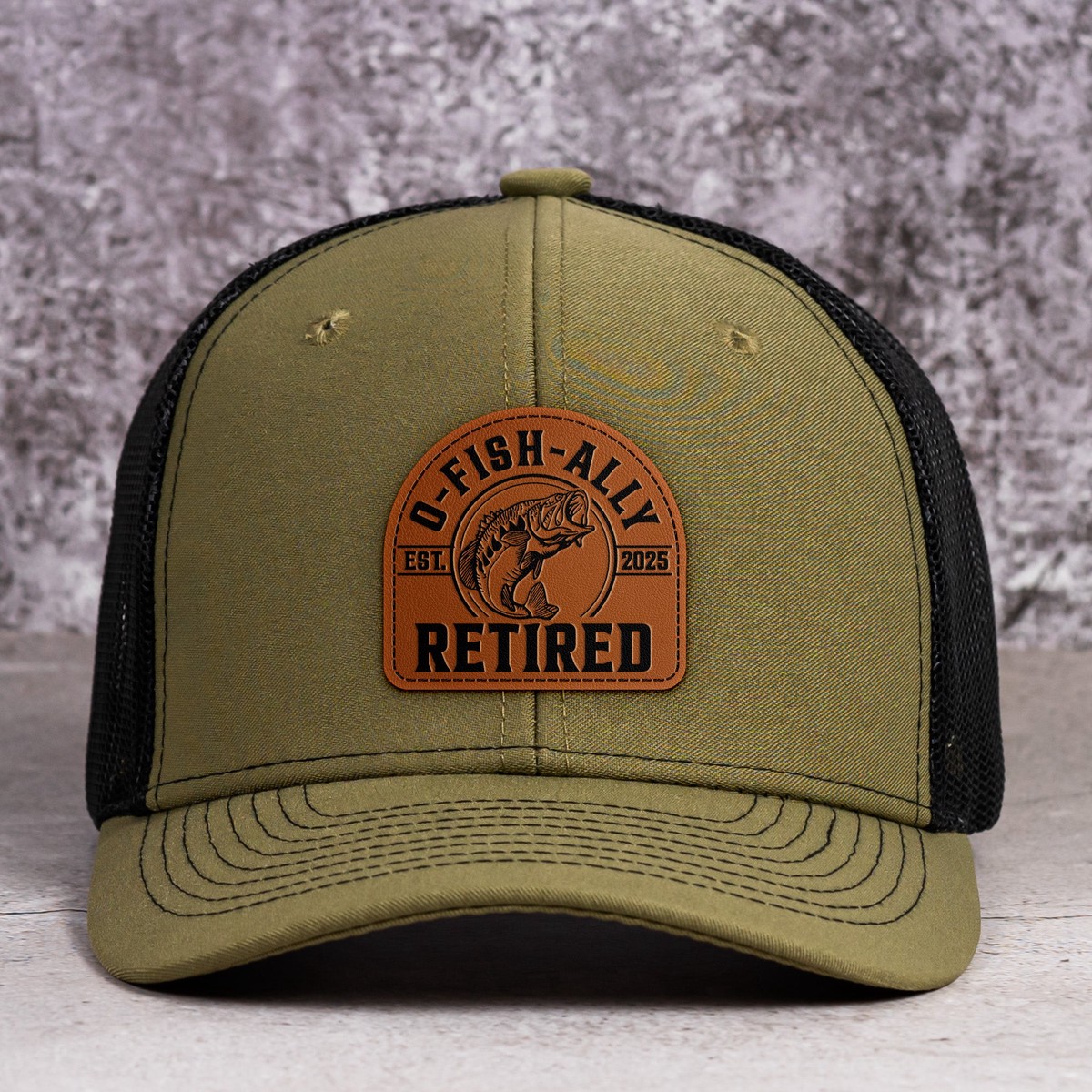 o-fish-ally-retired-personalized-leather-patch-hat