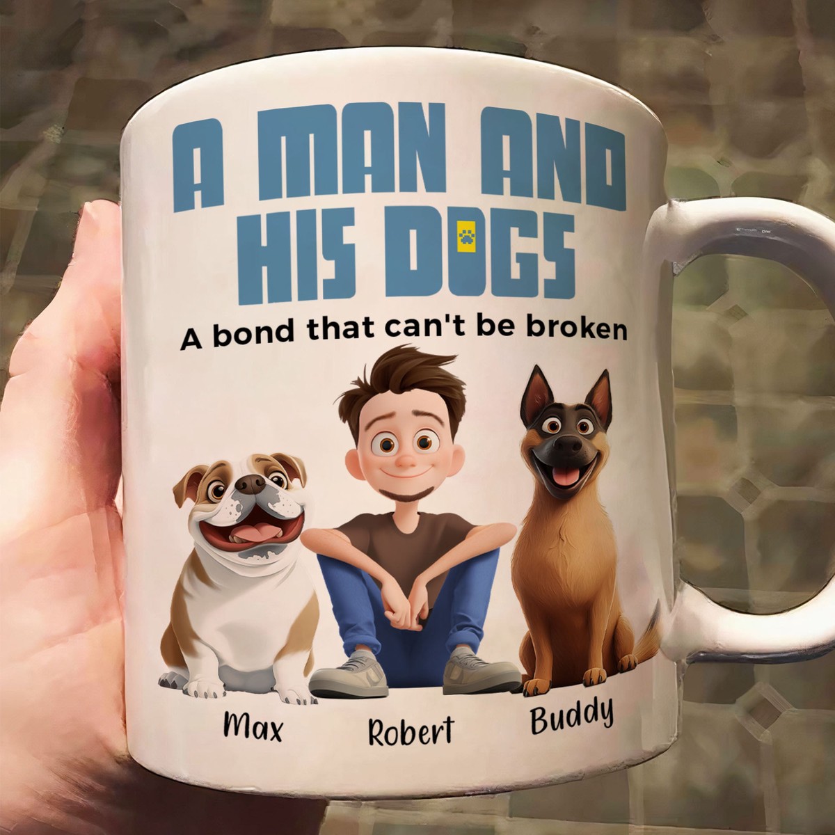 a-man-his-dogs-personalized-mug