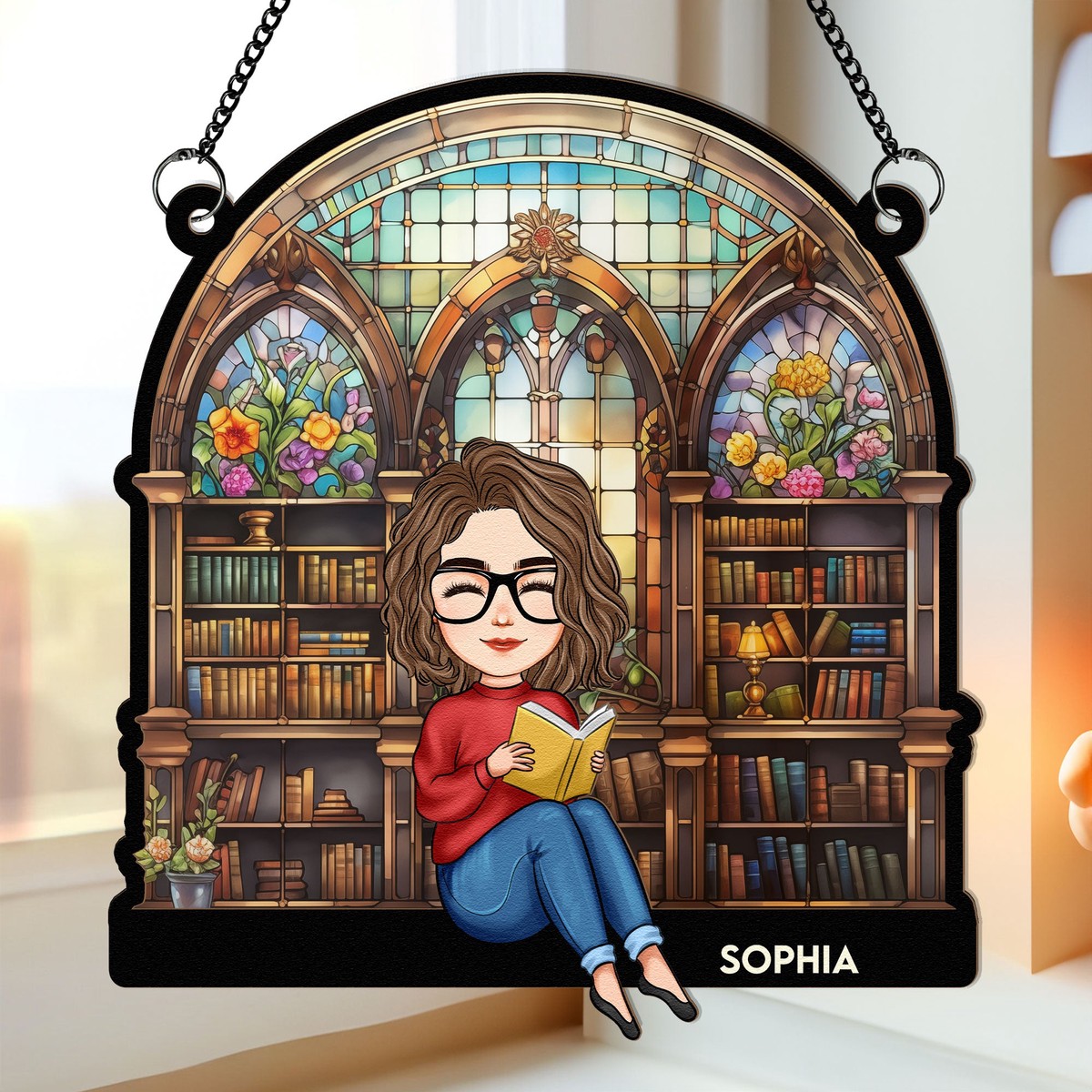 reading-book-new-version-personalized-window-hanging-suncatcher-ornament
