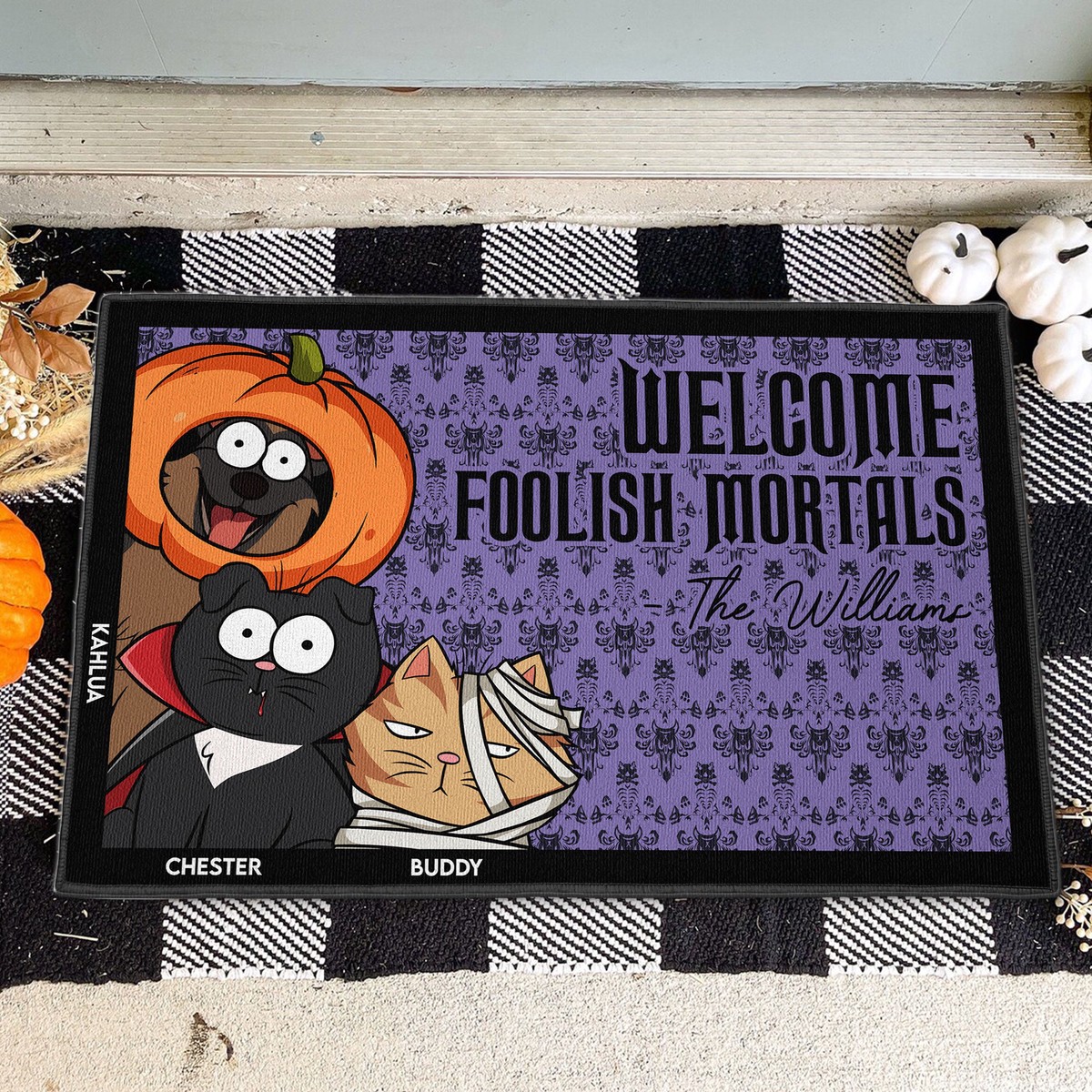 welcome-foolish-mortals-new-version-personalized-doormat