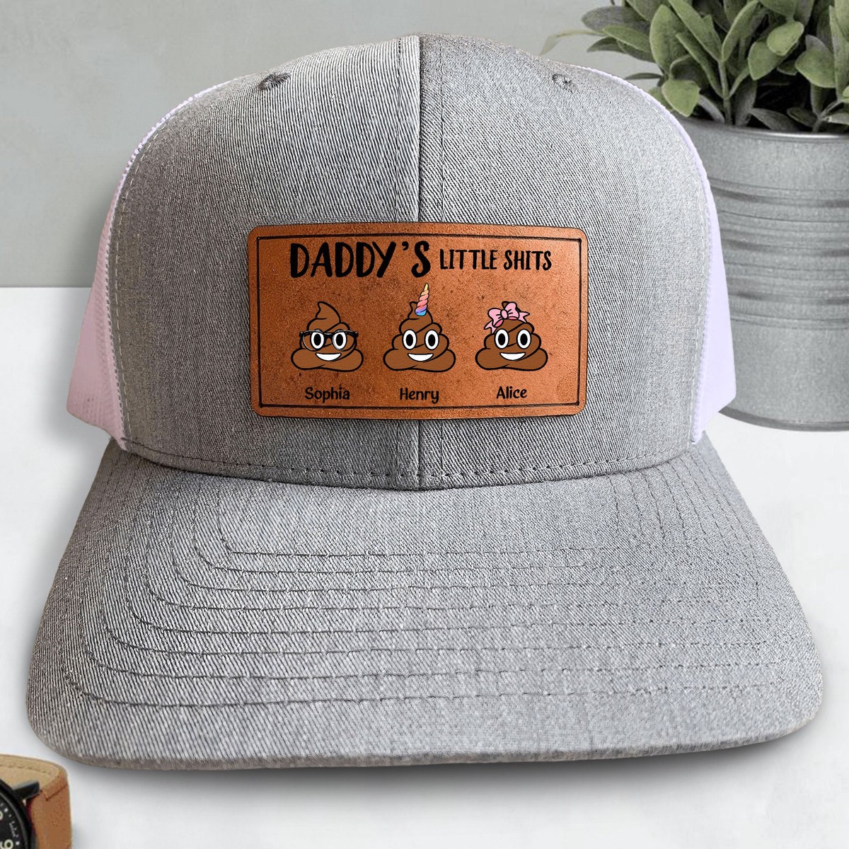 daddy-s-little-sh-ts-personalized-leather-patch-hat