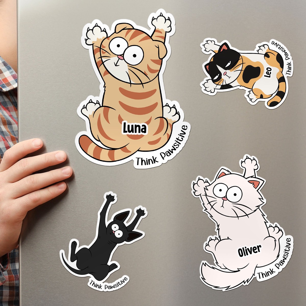 think-pawsitive-personalized-magnet