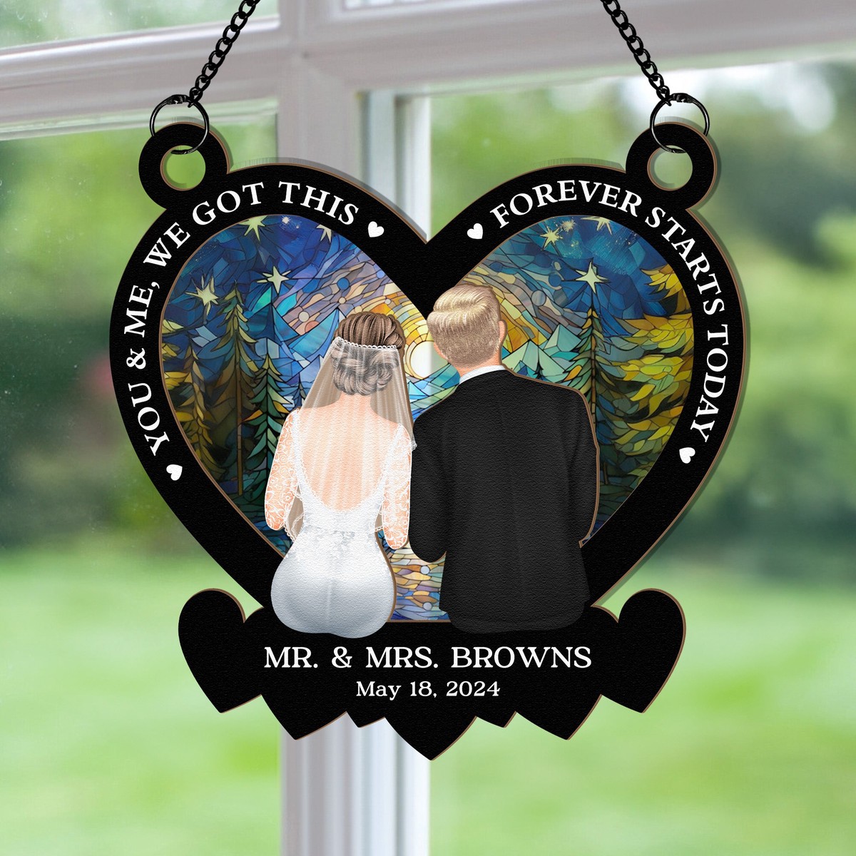 forever-starts-today-personalized-window-hanging-suncatcher-ornament