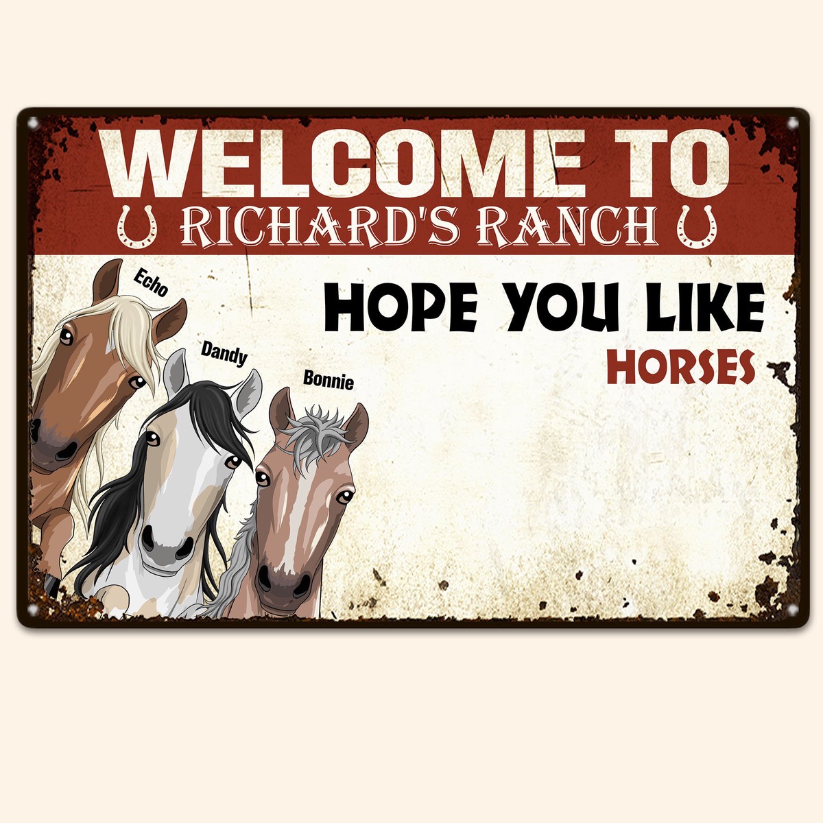 hope-you-like-horses-personalized-metal-sign