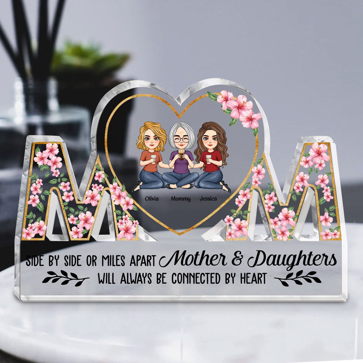 mother-daughters-will-always-be-connected-by-heart-personalized-mom-shaped-acrylic-plaque