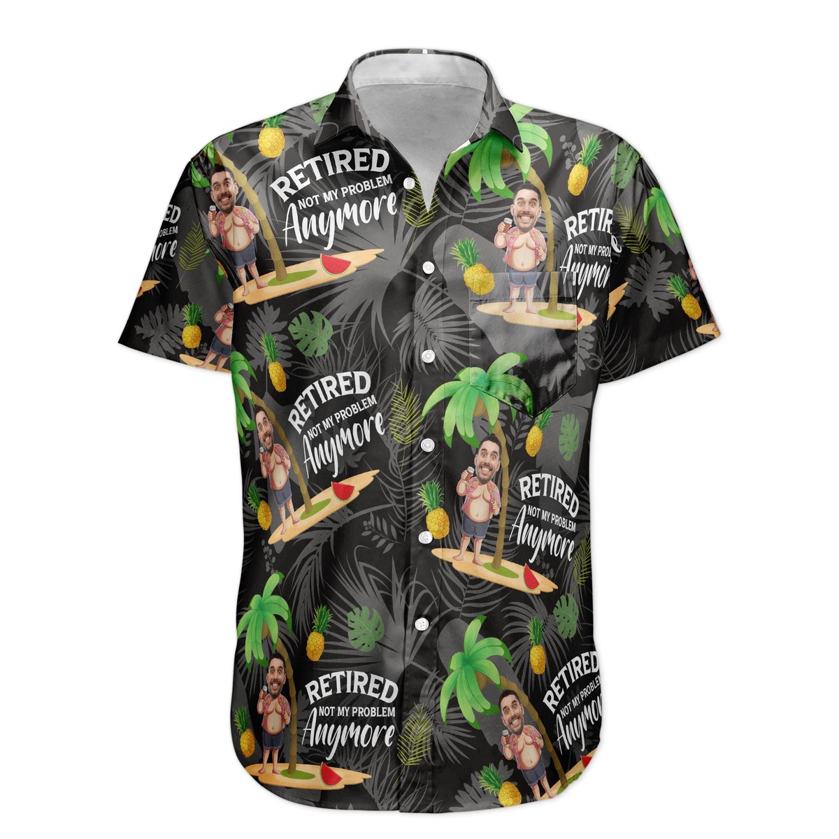 retired-not-my-problem-anymore-personalized-photo-hawaiian-shirt