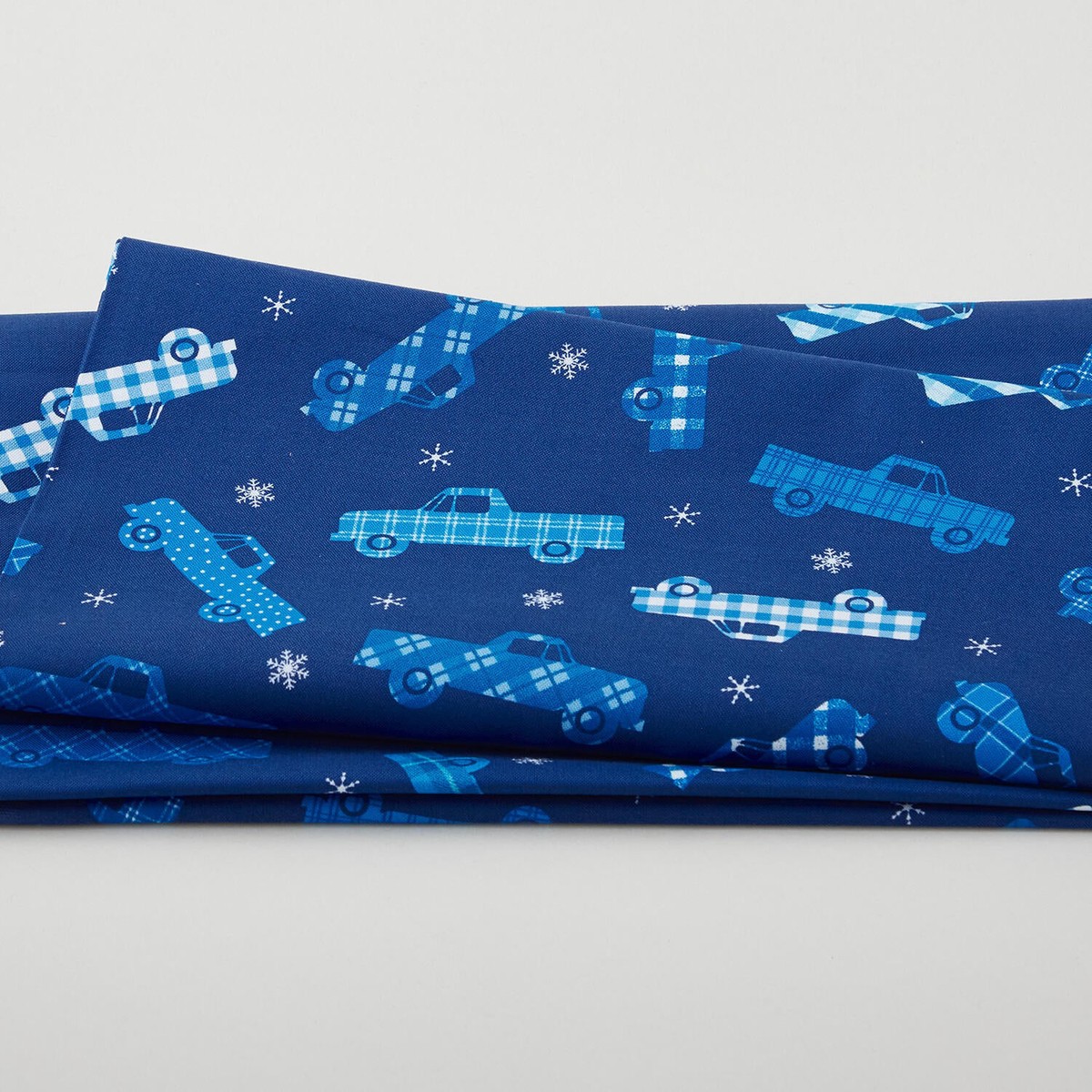 winter-farm-house-plaid-plaid-trucks-dark-blue-2-yard-cut